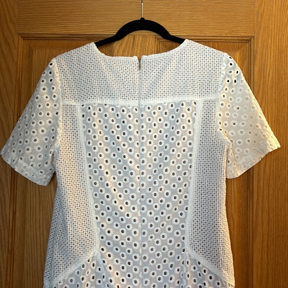 Trina Turk White Marquise Circle Eyelet Dress (Size 10) - Picture 7 of 9